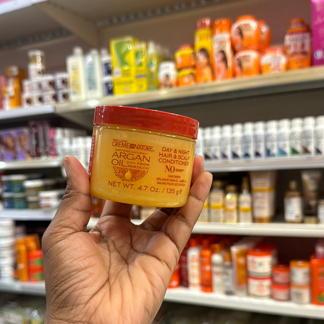 DAY & NIGHT/ HAIR & SCALP CONDITIONNER / POMMADE DE COIFFURE CRÈME OF NATURE ARGAN OIL