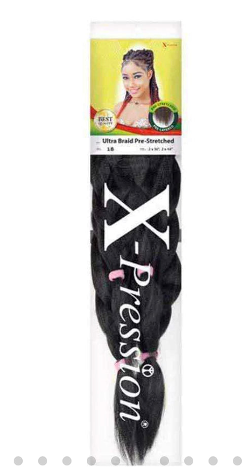 MÈCHES X-PRESSION ULTRA BRAID PRÉ-ÉTIRÉS