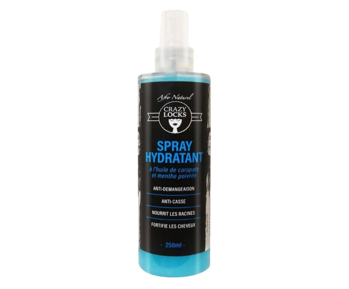 Crazy Locks- spray Hydratant à l'huile de carapate et menthe poivrée