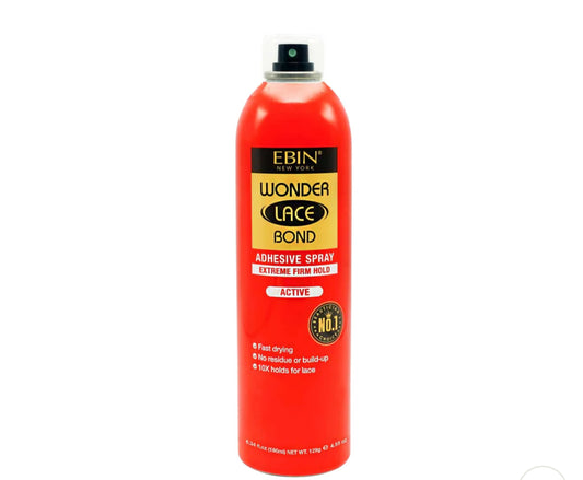 EBIN WONDER LACE BOND ≡ ADHESIVE SPRAY EXTREME FIRM HOLD ACTIVE 180 ml