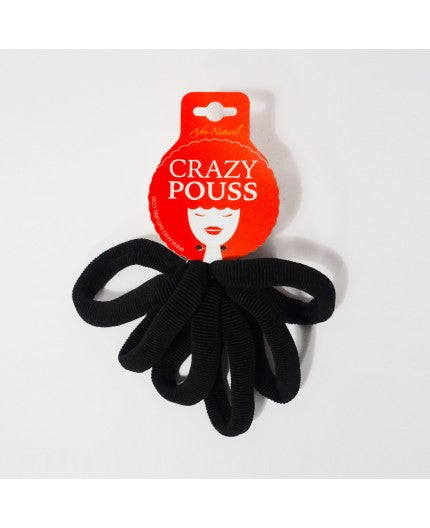 CHOUCHOU TAILLE S  (6 ÉLASTIQUES/PIÈCE) / "CRAZY POUSS"