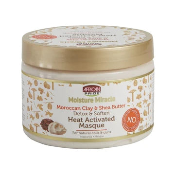 MASQUE CAPILLAIRE DETOX KARITÉ ET ARGILE≡  AFRICAN PRIDE MOISTURE MIRACLE