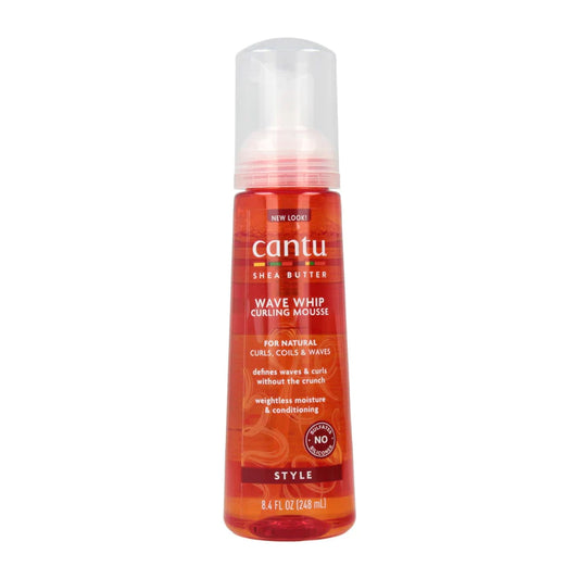 WAVE WHIP CURLING MOUSSE ≡ CANTU SHEA BUTTER FOR NATURAL HAIR