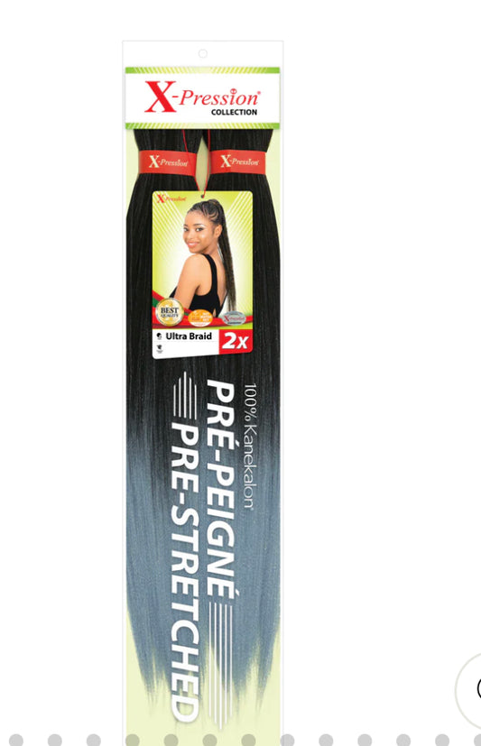 MÈCHES X-PRESSION  ULTRA BRAID PRÉ-ÉTIRÉS